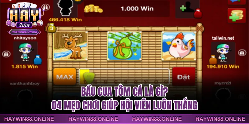 Bầu Cua Tôm Cá