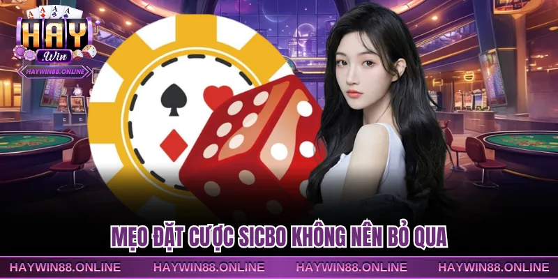 Mẹo đặt cược Sicbo không nên bỏ qua